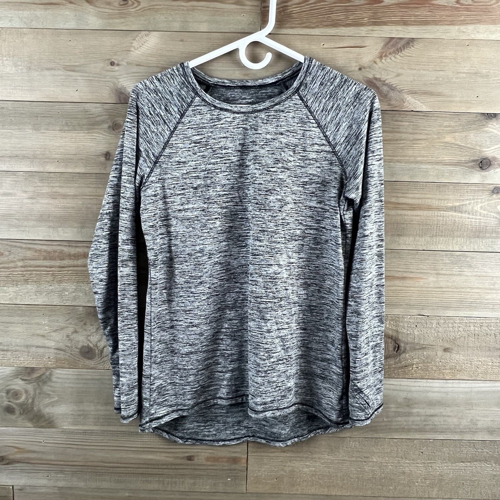 Climate Right By Cuddl Duds Womens Shirt Long Sleeve Crew‎ Neck Heathered Medium